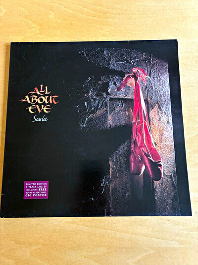 All About Eve - Scarlet. Phonogram 1990 12" 45 RPM EP Live Ltd + Poster