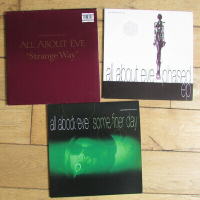 3x ALL ABOUT EVE 10" Vinyl Records : Strange Way, Phased EP, Some Finer Day