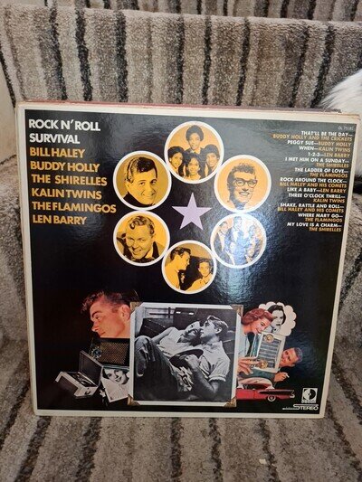 Rock N Roll Survival Rare 1970 Stereo Vinyl Lp 1950s Recordings Buddy Holly