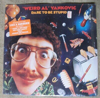 Weird Al Yankovic Dare to be Stupid LP Record in Shrink Wrap with Hype Sticker