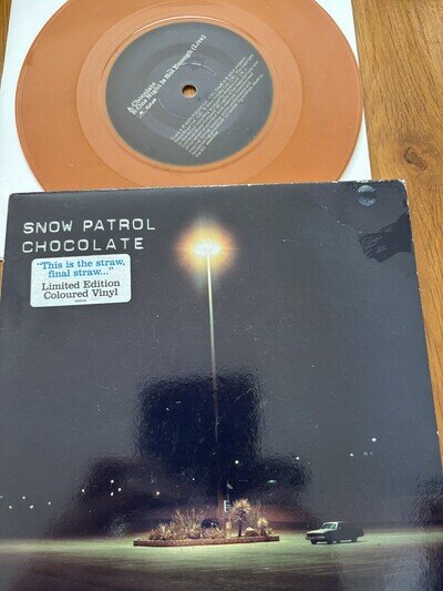 SNOW PATROL " CHOCOLATE" LIMITED EDITION COLOURED 7" VINYL (FICTION 2004)