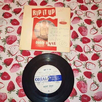 Buddy Holly I Rip It Out 7 Inch Vinyl Record New Zealand Vg/vg 4 Track 1965