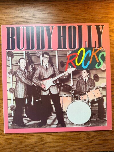 Buddy Holly Rocks Vinyl Double LP 1985 Gatefold Compilation Charly Records CDX 8
