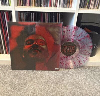 *Signed The Weeknd After Hours deluxe Clear Red Splatter Coloured Vinyl 12" LP