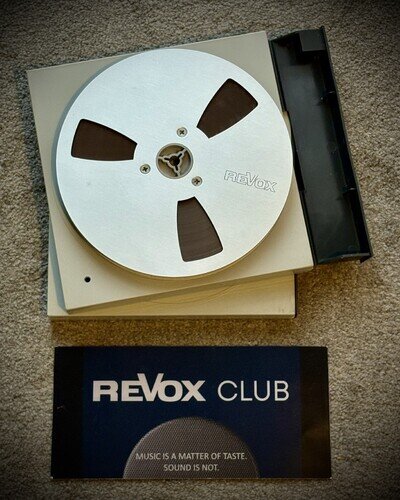 Studer Revox Reel To Reel Metal Spool 7” in Original Box - rare