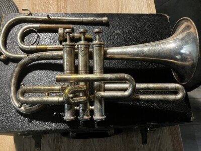Vintage Barrats of Manchester Silver Plate instrument In Carry Case
