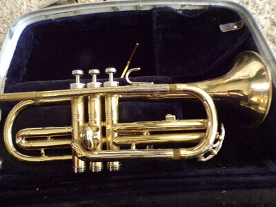 Vintage Conn Cornet with Case As IS