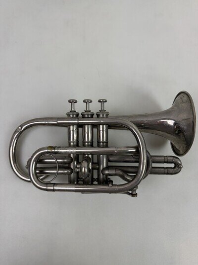 Vintage Marceau & Co Cornet Silver Tone Non Working Display Restoration Parts