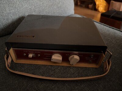 International Reel to Reel Tape Recorder A4 411 Vintage 1960s Portable