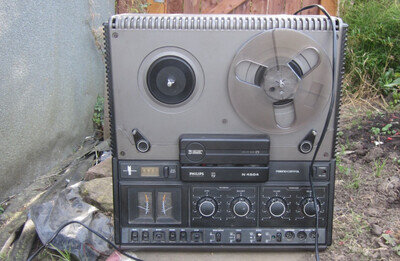 PHILIPS N4504 Stereo 2 Channel 1/4 track Reel to Reel Recorder Vintage Rare HiFi