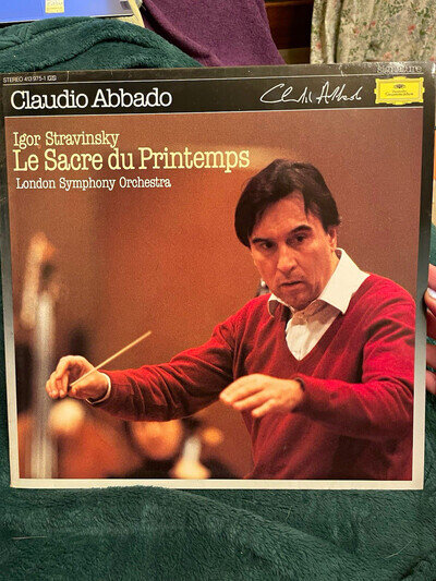 Abbado Stravinsky Le Sacre du Printemps LSO DG 1987 Stereo 12" LP 413975-1