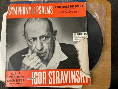 Igor Stravinsky Conducting L'Histoire du Soldat Vinyl 12" LP Columbia ML 4964