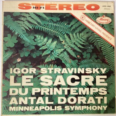 IGOR STRAVINSKY DORATI 'THE RITE OF SPRING' (MERCURY AMS16065)