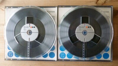 VINTAGE PHILIPS DP18 REEL TO REEL TAPE - 7" (Pair)