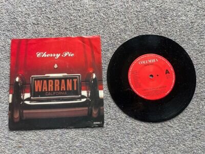 WARRANT ’Cherry Pie’ 7” Vinyl RECORD Single 1991 Columbia 656686-7 Rare