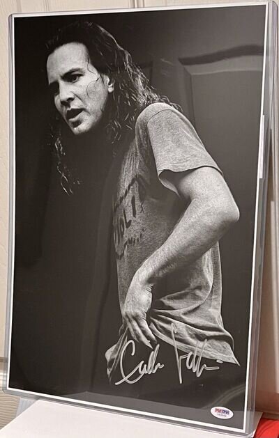 SIGNED Pearl Jam EDDIE VEDDER Autograph Photo PSA AUTHENTIC Concert Dark Matter